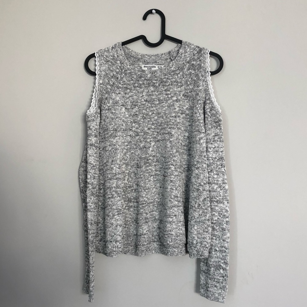 Abercrombie Kids cold shoulder sweater